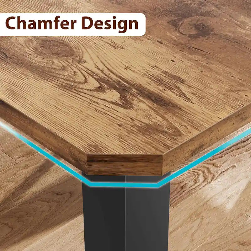 Table à Manger Industrielle pour 6 à 8 Personnes