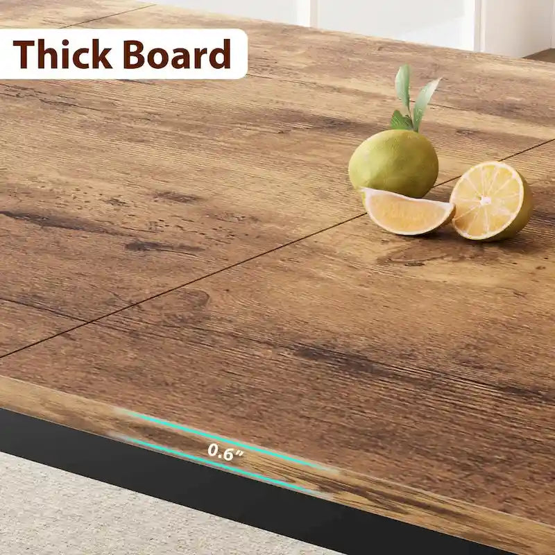 Table à Manger Industrielle pour 6 à 8 Personnes