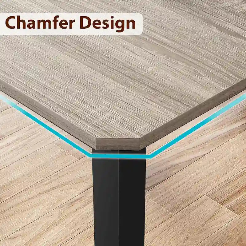 Table à Manger Industrielle pour 6 à 8 Personnes