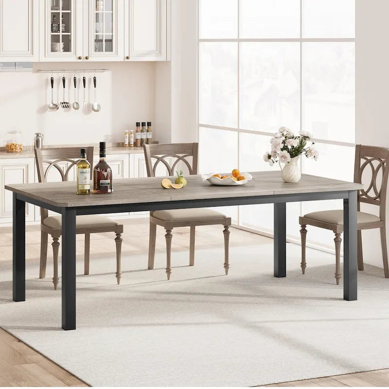 Table à Manger Industrielle pour 6 à 8 Personnes
