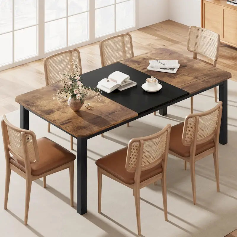 Table à Manger Industrielle pour 6 à 8 Personnes