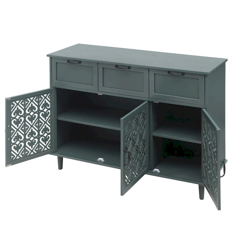 Meuble à 3 portes et 3 tiroirs pour chambre et salon