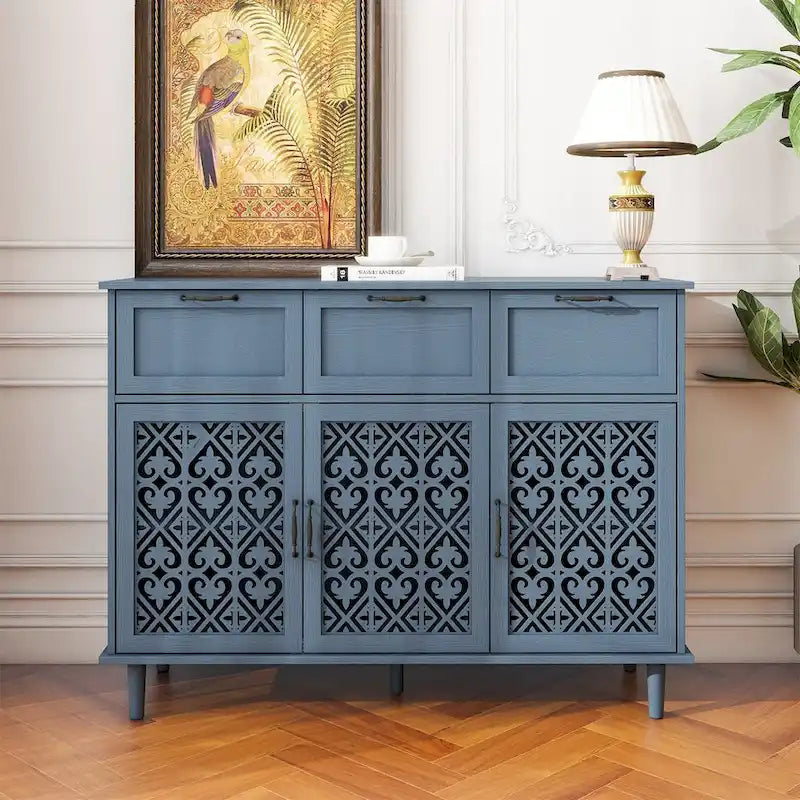 Meuble à 3 portes et 3 tiroirs pour chambre et salon