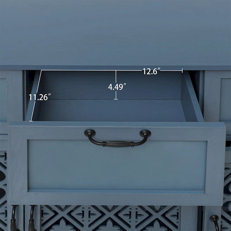 Meuble à 3 portes et 3 tiroirs pour chambre et salon