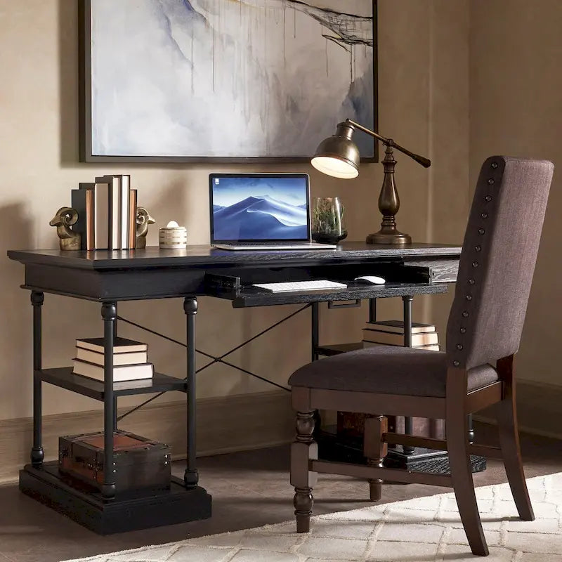 Bureau d'écriture de rangement Barnstone Cornice à 1 tiroir par iNSPIRE Q Artisan