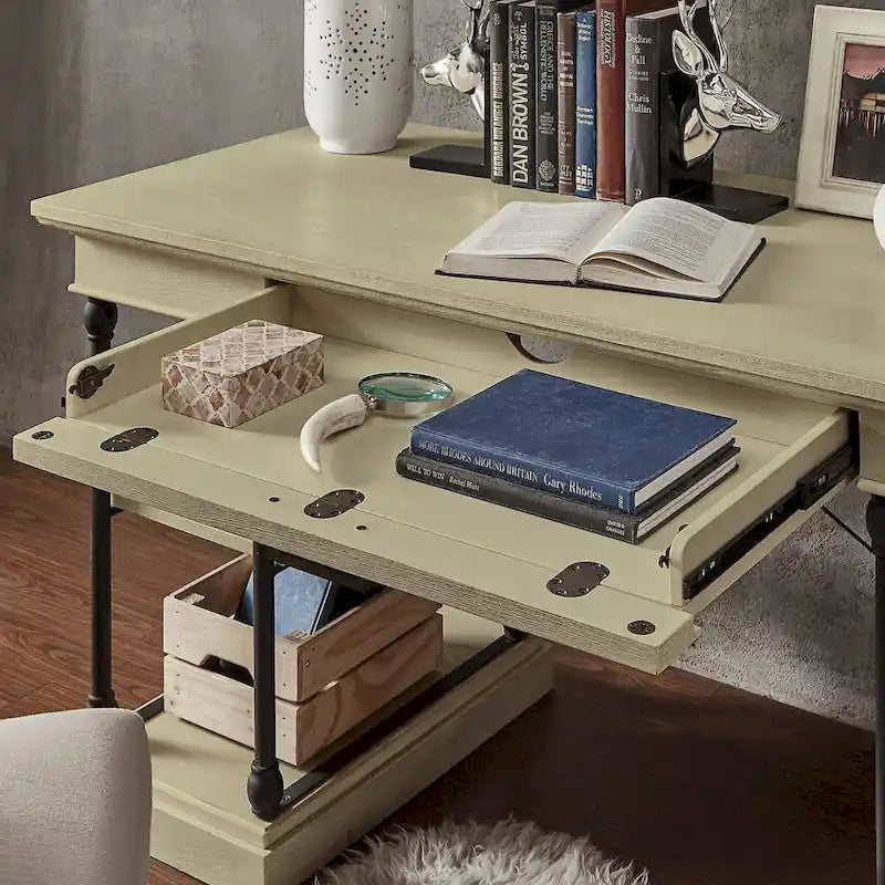 Bureau d'écriture de rangement Barnstone Cornice à 1 tiroir par iNSPIRE Q Artisan