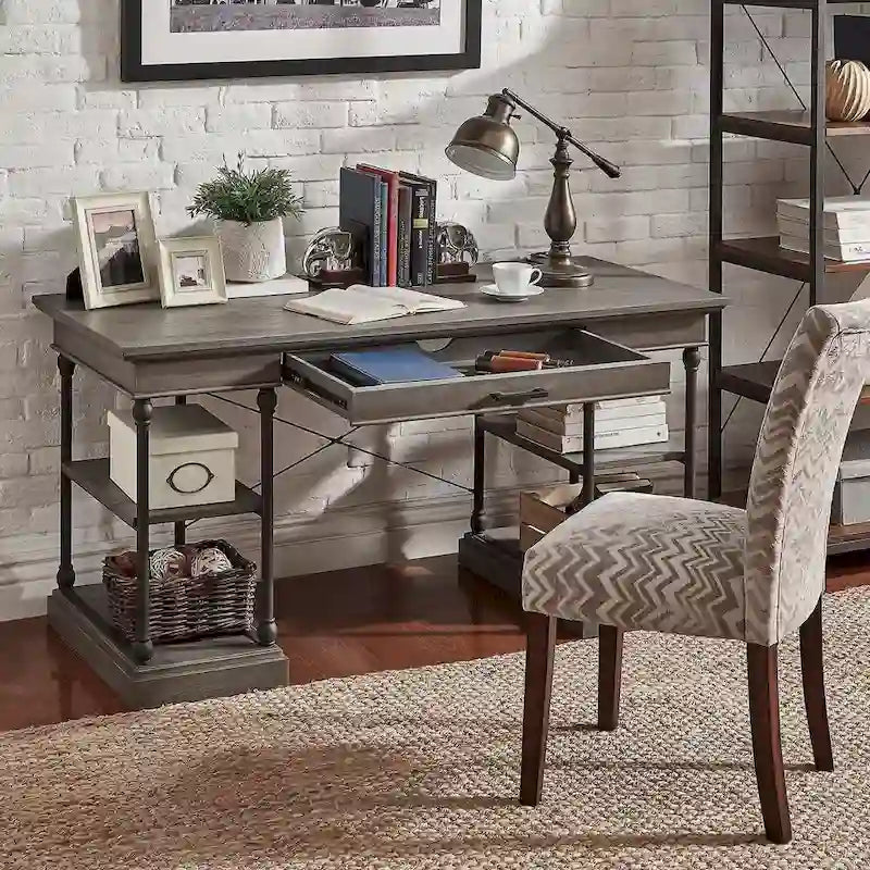 Bureau d'écriture de rangement Barnstone Cornice à 1 tiroir par iNSPIRE Q Artisan