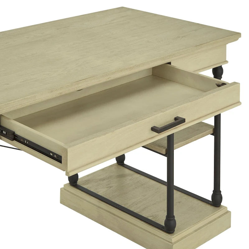 Bureau d'écriture de rangement Barnstone Cornice à 1 tiroir par iNSPIRE Q Artisan