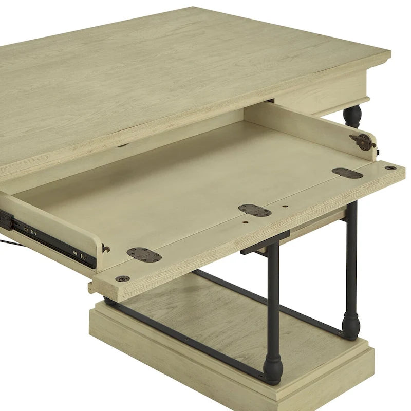 Bureau d'écriture de rangement Barnstone Cornice à 1 tiroir par iNSPIRE Q Artisan