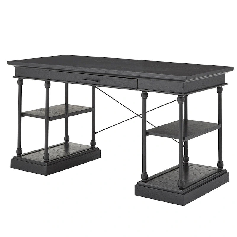 Bureau d'écriture de rangement Barnstone Cornice à 1 tiroir par iNSPIRE Q Artisan