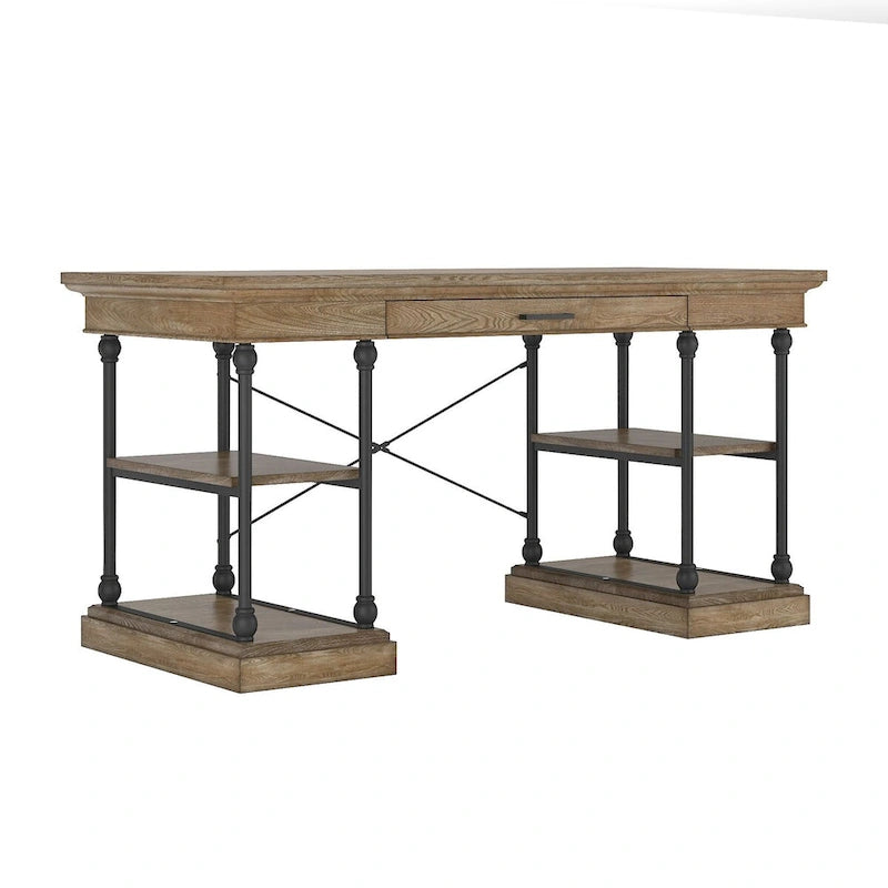 Bureau d'écriture de rangement Barnstone Cornice à 1 tiroir par iNSPIRE Q Artisan