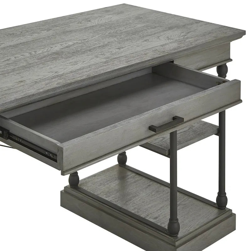 Bureau d'écriture de rangement Barnstone Cornice à 1 tiroir par iNSPIRE Q Artisan
