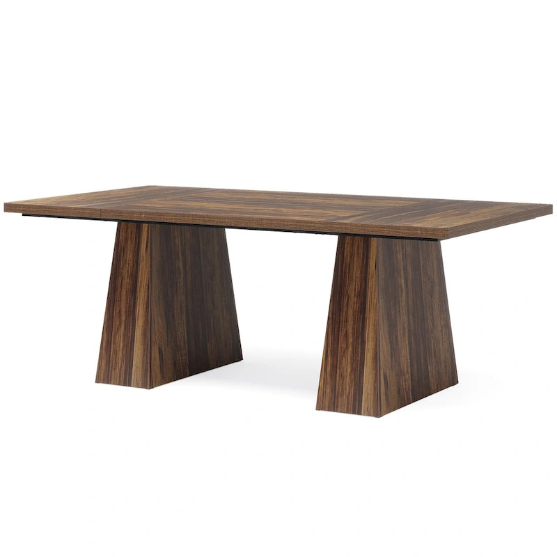 Bureau d'ordinateur rustique de 160 cm pour bureau à domicile