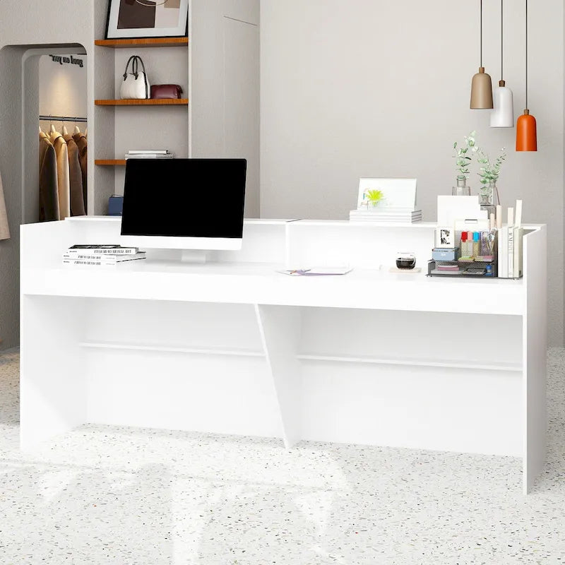 Bureau de réception avec comptoir, Table de réception moderne pour salle d'attente