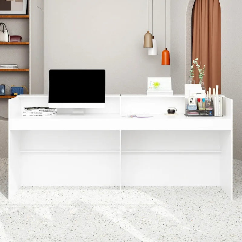 Bureau de réception avec comptoir, Table de réception moderne pour salle d'attente