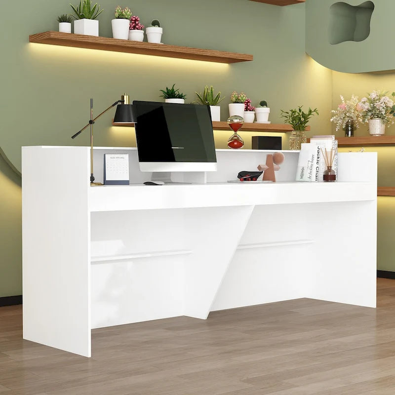 Bureau de réception avec comptoir, Table de réception moderne pour salle d'attente