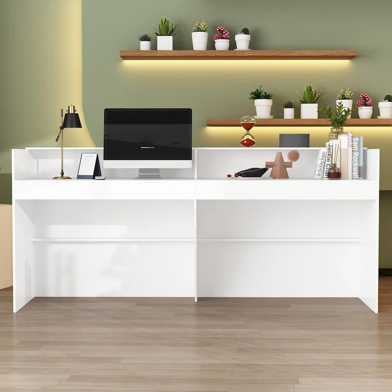 Bureau de réception avec comptoir, Table de réception moderne pour salle d'attente