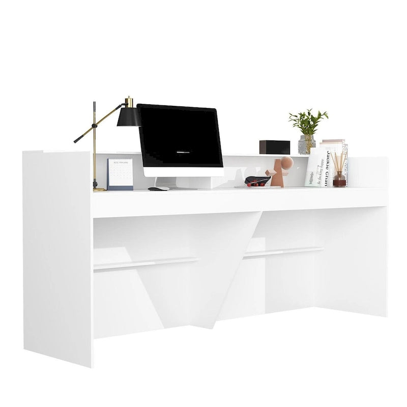 Bureau de réception avec comptoir, Table de réception moderne pour salle d'attente