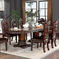 Ensemble de salle à manger 7 pièces extensible traditionnel en bois massif de cerisier Abeena de Furniture of America