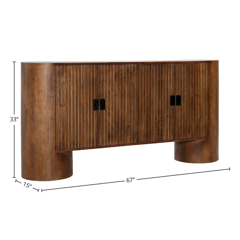 Bahut large 67 Saddle, marron moyen