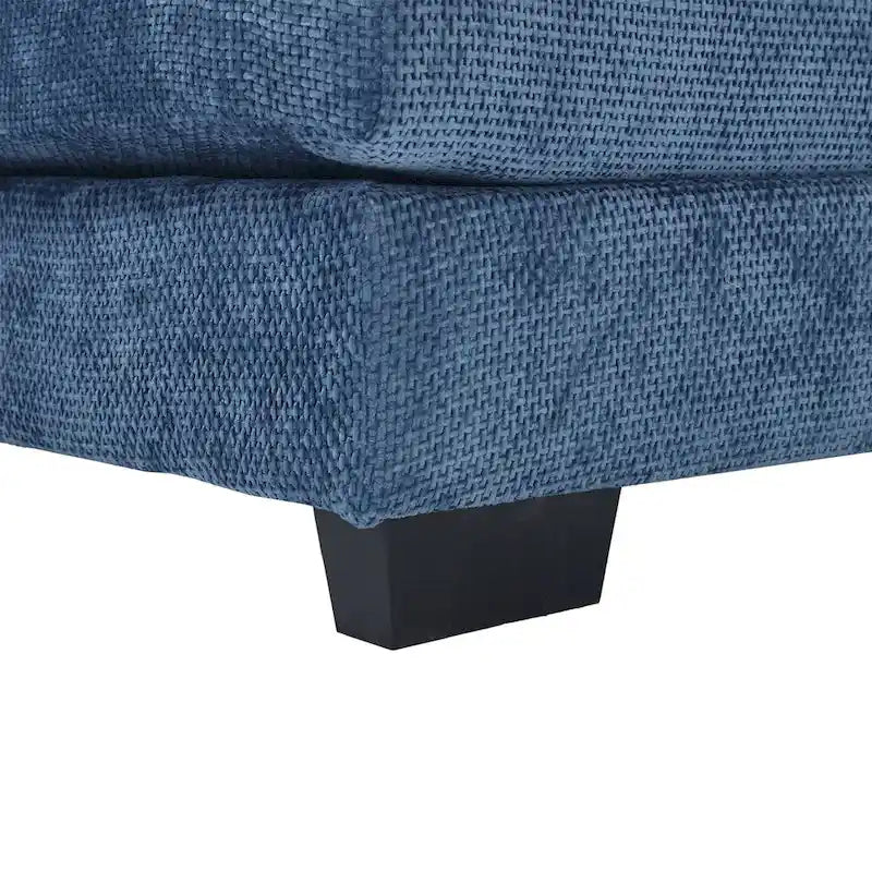 Canapé d'angle en tissu chenille réversible confortable en forme de U
