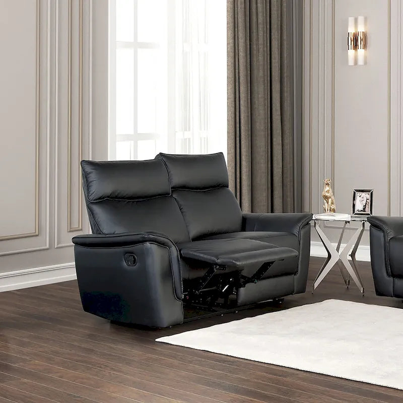 Causeuse inclinable manuelle Marty Modern Leather Match de Furniture of America