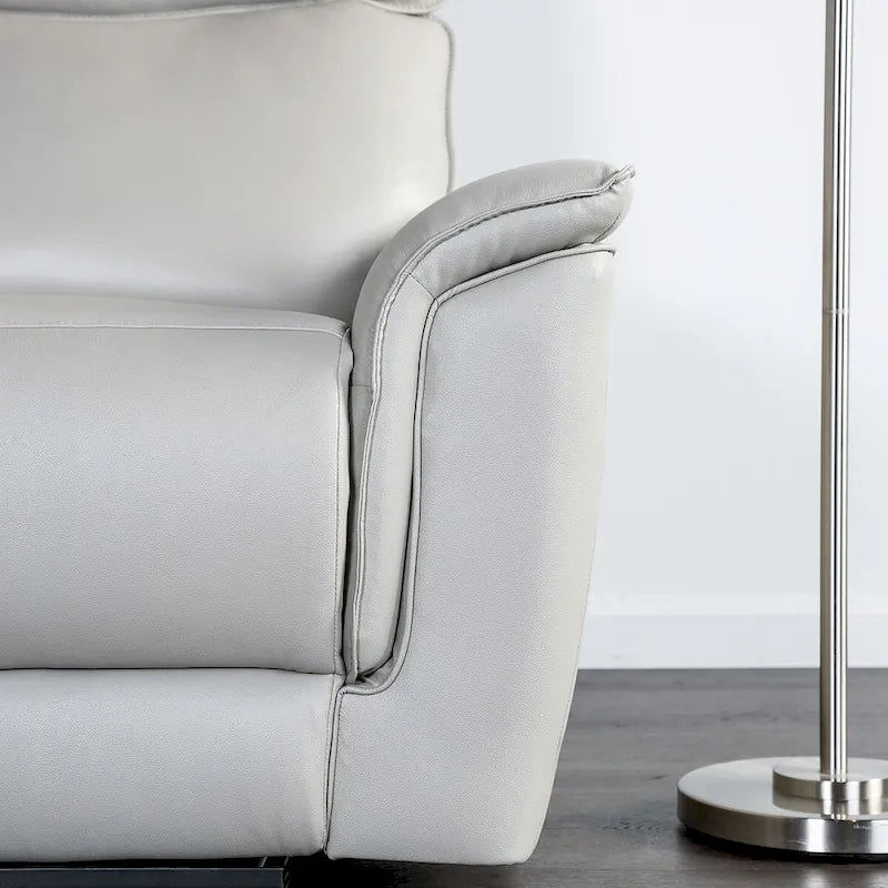 Causeuse inclinable manuelle Marty Modern Leather Match de Furniture of America