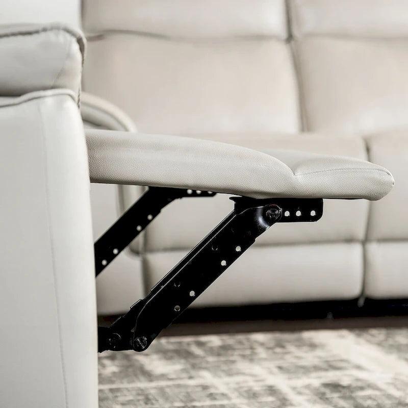 Causeuse inclinable manuelle Marty Modern Leather Match de Furniture of America