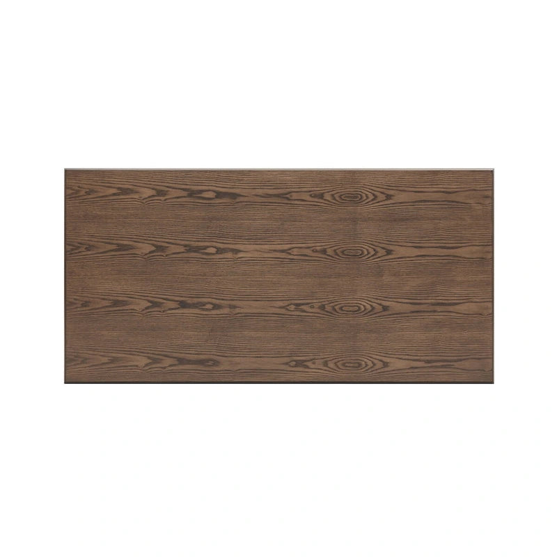 Table à manger rectangulaire 6 personnes, table de cuisine, table de salle à manger en bois avec pieds en bois massif, montage ultra facile