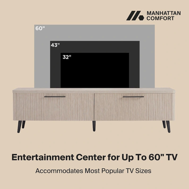 Meuble TV Manhattan Comfort Mid Century Modern Jodie 175 cm