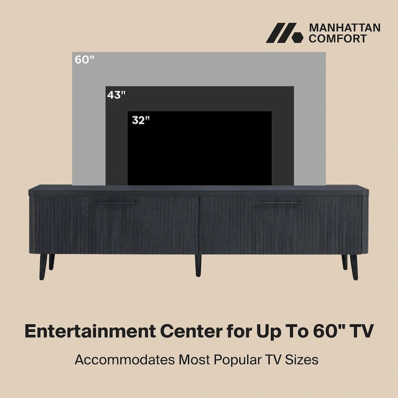 Meuble TV Manhattan Comfort Mid Century Modern Jodie 175 cm