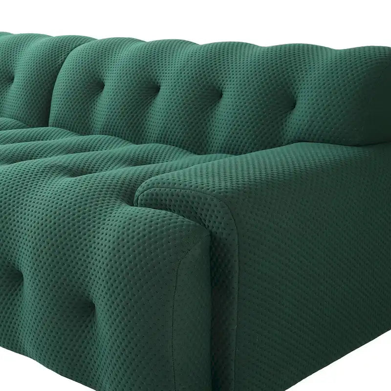 102.4 Canapé nuage, Canapé 3 places rembourré en tissu 3D, Canapé d'angle pour salon, appartement