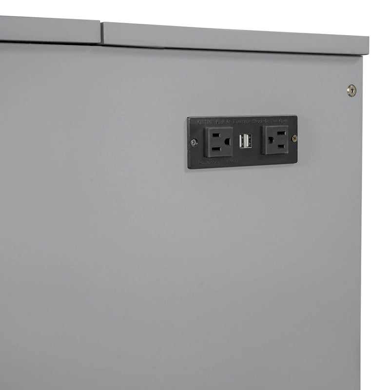 Lit escamotable Merax avec tiroir et un ensemble de prises et de ports USB