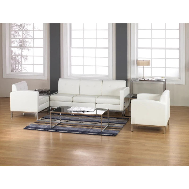 Chaise sans accoudoirs en similicuir Wall Street