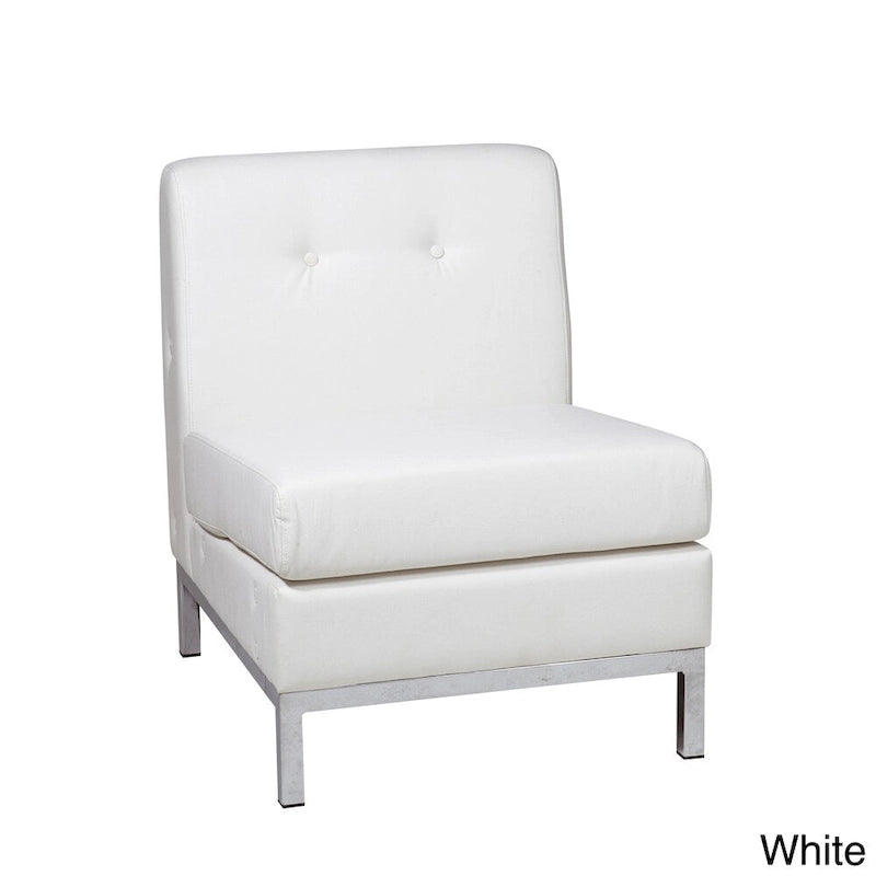 Chaise sans accoudoirs en similicuir Wall Street