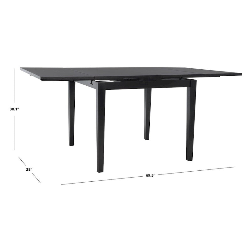Table de salle à manger à rallonge SAFAVIEH Laurine - 70 po l. x 38 po P x 30 po H - 70 la.x38 Px30 H