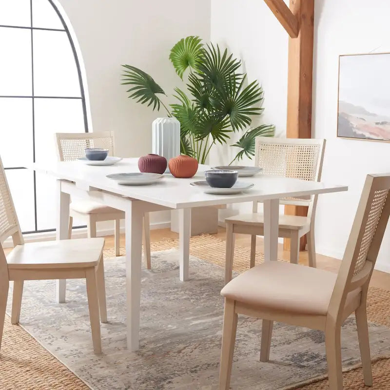 Table de salle à manger à rallonge SAFAVIEH Laurine - 70 po l. x 38 po P x 30 po H - 70 la.x38 Px30 H