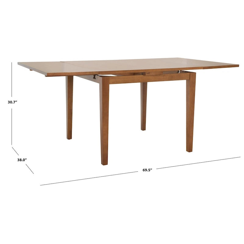 Table de salle à manger à rallonge SAFAVIEH Laurine - 70 po l. x 38 po P x 30 po H - 70 la.x38 Px30 H