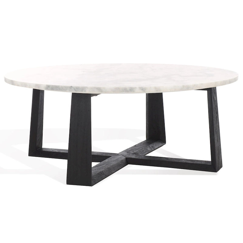 Table basse SAFAVIEH Couture Trenton avec plateau en marbre - 38Wx38Dx15H
