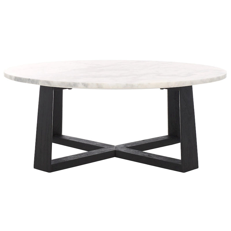 Table basse SAFAVIEH Couture Trenton avec plateau en marbre - 38Wx38Dx15H