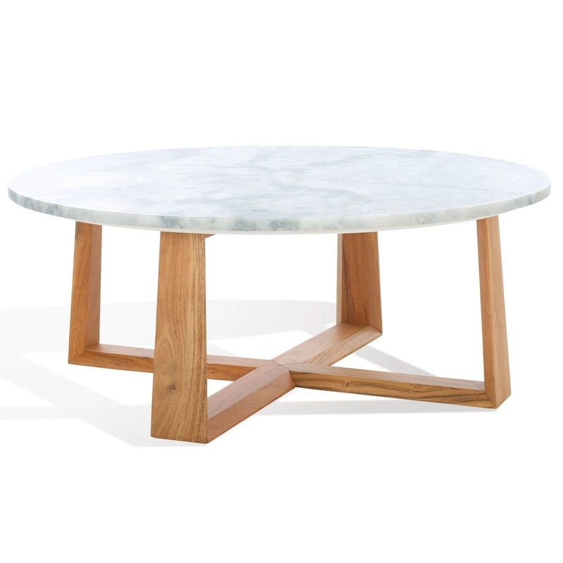 Table basse SAFAVIEH Couture Trenton avec plateau en marbre - 38Wx38Dx15H