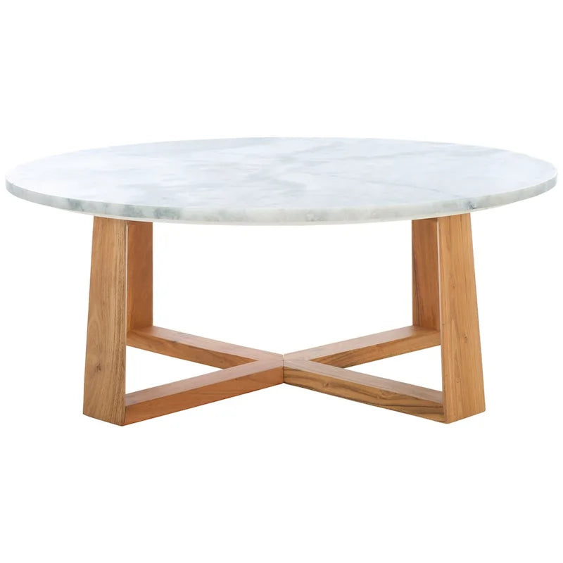Table basse SAFAVIEH Couture Trenton avec plateau en marbre - 38Wx38Dx15H