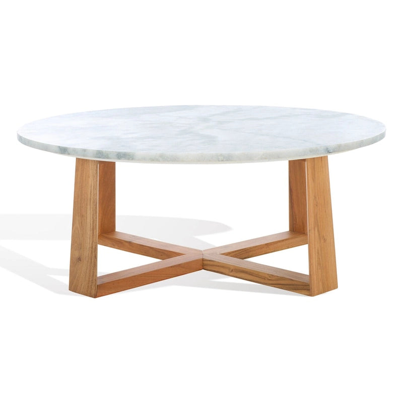 Table basse SAFAVIEH Couture Trenton avec plateau en marbre - 38Wx38Dx15H