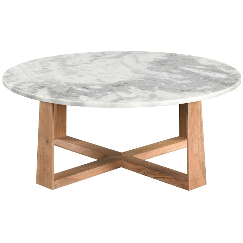 Table basse SAFAVIEH Couture Trenton avec plateau en marbre - 38Wx38Dx15H