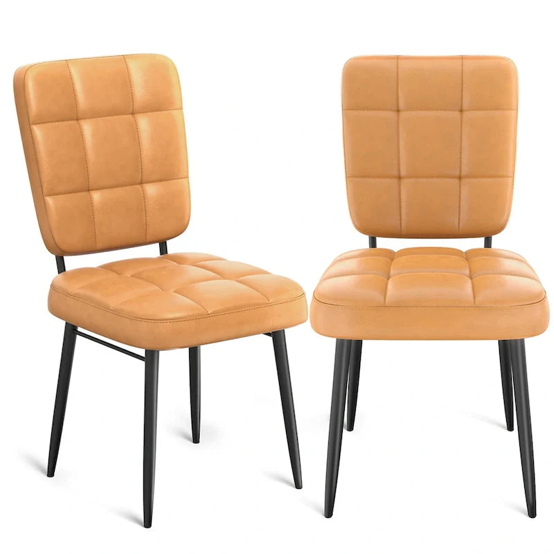 Lot de 2/4/6/8 chaises de salle à manger modernes, chaises de cuisine rembourrées avec coussin épais pour salle à manger