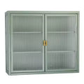 Armoires murales doubles en verre avec suffisamment d'espace de rangement, étagères amovibles, armoire murale, coffre de rangement à outils pratique
