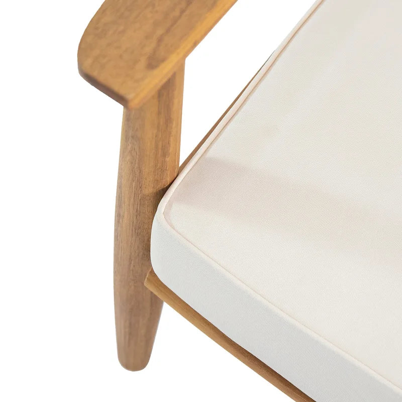 Ensemble de conversation d'extérieur 4 places en bois d'acacia Willowbrook par Christopher Knight Home