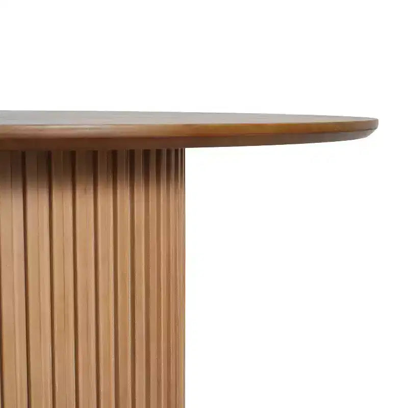 Ensemble de salle à manger rond moderne 5 pièces Christopher Knight Home Shankar avec chaises rembourrées en bois d'hévéa