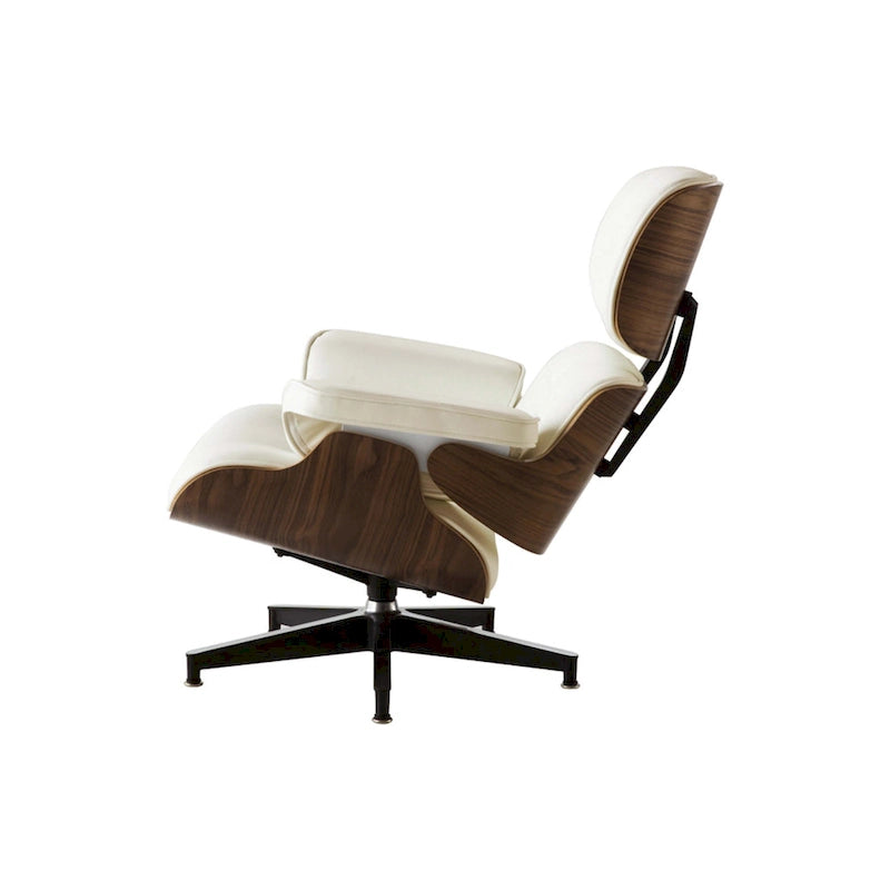 Fauteuil inclinable en cuir de style Mid-Century Modern