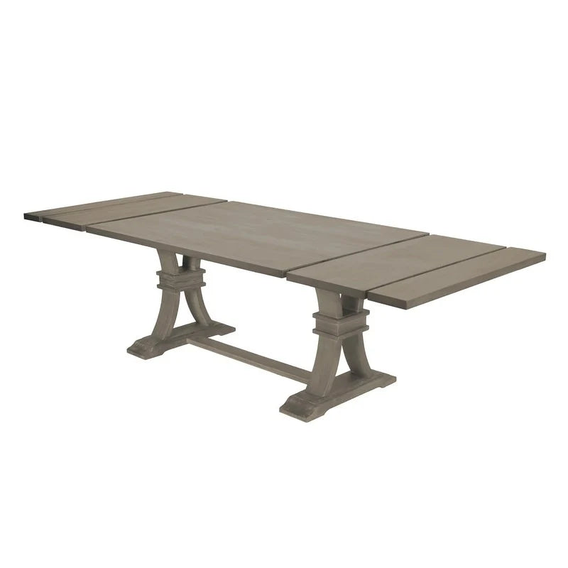 Ensemble de salle à manger extensible gris rustique 9 pièces Best Quality Furniture